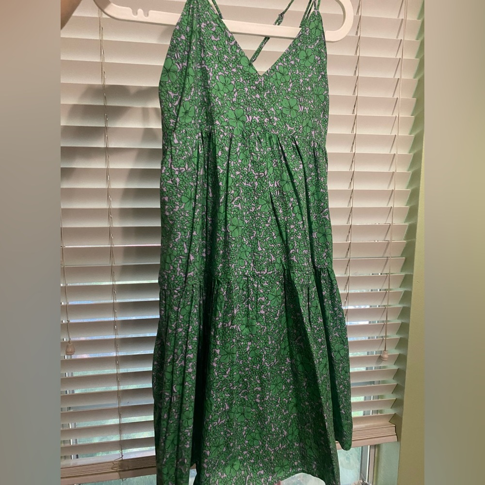 DELUC spaghetti strap dress. POCKETS